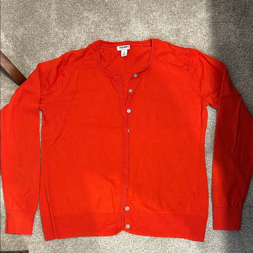 Old Navy Women’s Bright Poppy Red Cardigan